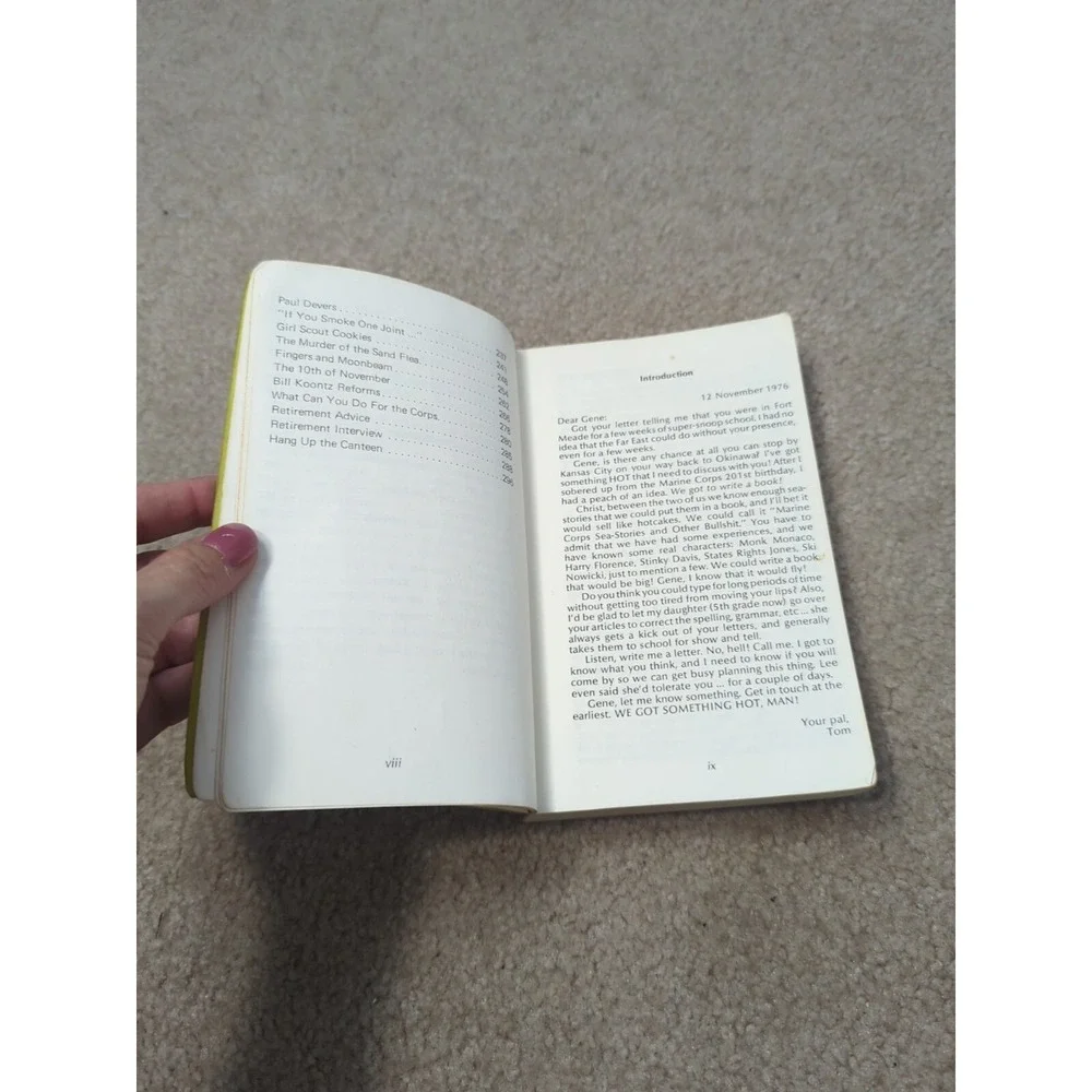 Green side out: Marine Corps Sea Stories by‎ H. G Duncan 1980